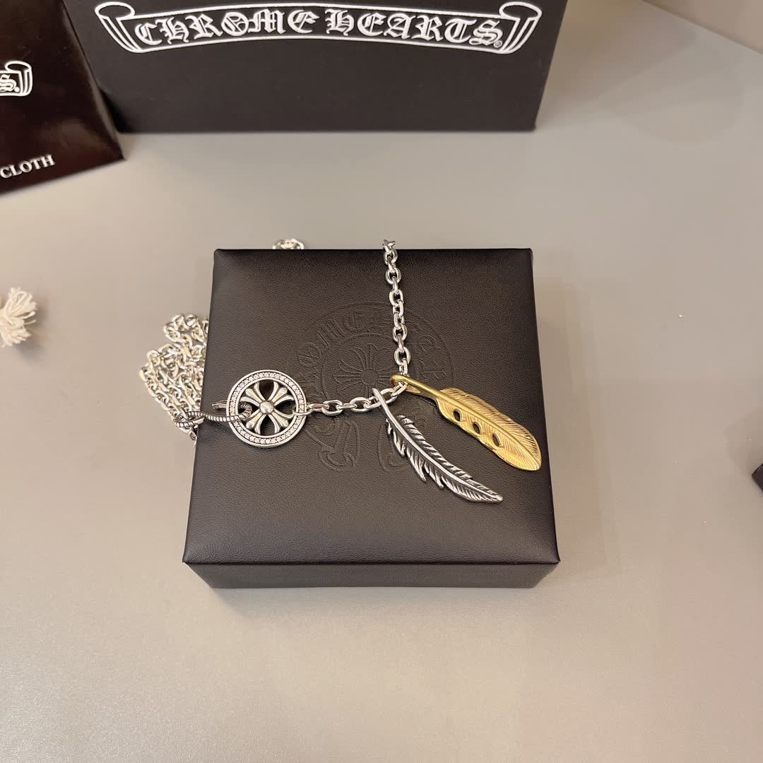 Chrome Hearts Feather Necklace